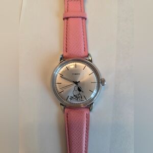 Timex Pink and Silver Watch Elegant Accessories